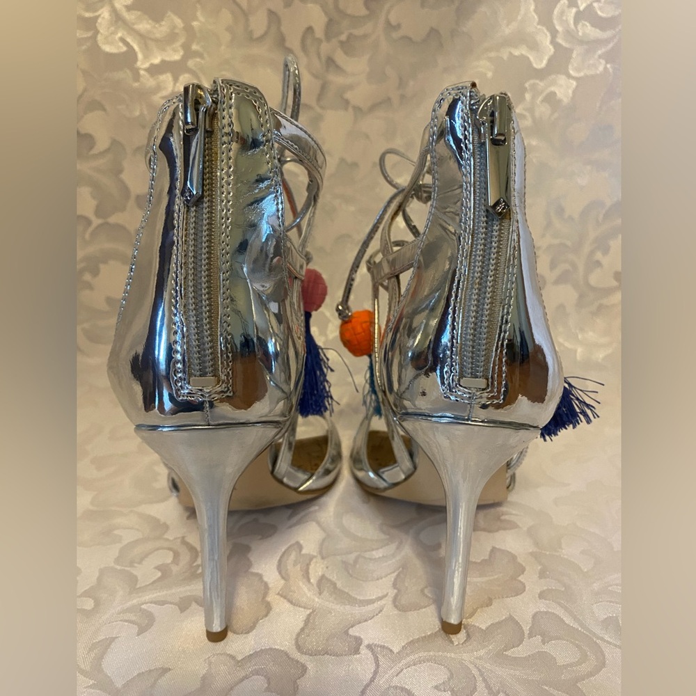 Sam Edelman Azela, Tassel Lace-Up Sandal, Size 8 - Picture 9 of 12
